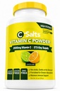 C-Salty vitamín C prášok doplnok - 100% čistá vysoká dávka pufrovaný vitamín C prášok na imunitnú podporu - organické, bez cukru, vegán, non-GMO, Žalúdok-Priateľne, citrónová vápno 26oz