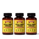 Bragg jablkový Cider Ocot Kapsule s vitamínom D a zinok - (3 balenia) 90 Kapsule - Podpora Imunitný systém