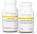 Integratívne terapie Bundle s Cortisol Manager, 30 Tablets & L-Theanine, 60 Kapsule - Cortisol Manager pre podporu stresu s Ashwagandha* - L-Theanine na podporu uvoľneného štátu