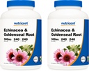 Nutricost Echinacea & Goldenseal Root, 500mg, 240 Kapsule (2 fľaše) - Veggie Caps, Non GMO, Gluten Free