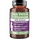 Intimate Rose Aloe Vera Kapsule - IC Doplnky - 200x Koncentrát Pure Aloe Vera + D- Mannose + Vápnik - Ľahko prehltnúť Aloe Tabletky