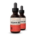 Živé vedomie Vegánsky vitamín B12 Sublingválne kvapalné kvapky Metylkobalamín Max sila B12 5000 μg Formula - Vegan B 12 Vitamín podpora energie, podporovať pamäť a pomoc imunitného systému (2 balenie)