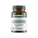 NutraMedix Elderberry Antioxidants Supplement Kapsule - bazový extrakt na podporu zdravej zápalovej reakcie, každodennej imunitnej podpory a zdravie čriev (60 kapsúl)
