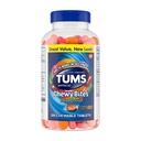 TUMS Chewy Bites Žuvacie antacidá Tablety na zmiernenie Ultra sily pálenie záhy, skvelé pre letné BBQ- zmiešané ovocie - 200 Počet