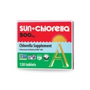 Sun Chlórella 500mg Celotelový Wellness Zelený Algae Superfood Supplement - Imunitná obranyschopnosť, zdravie Gut, Prírodné čistenie, Energetické Boost - Chlorofyl, B12, Železo, Proteín - non-GMO - 120 Tablety