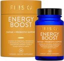 FRISKA Energy Boost Enzyme and Probiotics Supplement, Podporuje lepšie trávenie a energie pre mužov a ženy, zdravie Gut, 30 kapsúl