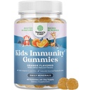 Deti Podpora imunity Gummy - Delicious Vitamín C s zinkom a Echinacea Immune Booster Gummies pre deti - Vegan Gluten Free a želatína zadarmo Žuvacie Gumový vitamín Supplement pre deti