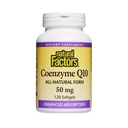 Prírodné faktory, Koenzým Q10 50mg, CoQ10 Supplement for Energy, Heart and Antioxidant Support, Gluten Free, 120 softgels (120 porcií)