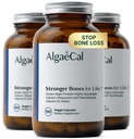 ALGAECAL - Rastlinné vápnikové doplnky s vitamínom D3 (1000 IU) pre kostnú silu, obsahuje 13 minerály podporujúce zdravie kostí, organický vápnik (750 mg) pre ženy a mužov, 90 Caps, 3 mesiace dodávky