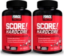 Force Factor SCORE!, 2-Pack, Hardcore pre mužov s L-Citrulline, Yohimbe, Black Maca & B Vitamíny zvýšiť vytrvalosť, Maximalizovať fyzickú výkonnosť, 240 tabliet