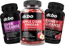 DR. BO ACV Gummies & Pečeň Obličky Čistenie - 1000MG Apple Cider Ocogar Gummies & Pečeň Čistenie Obličky Detox Kapsule od Digestion, Gut Health, Cleaning, Detox, Flushing & Metabolizmus