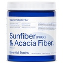 Essential Stacks Organic Sunfiber Prebiotic Fiber (Často hydrolyzovaný Guar Gum/PHGG) s Acacia Fiber Powder - Gluten Free, Non-GMO & Unflavored Rozpustné Fiber (7.4 oz)