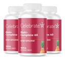 Oslavujte vitamíny Multi- Kompletné Chewables, 60 mg Železo 