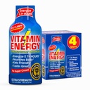 Vitamín Energy B12 11,000% Extra sila Energia Shot Açaí Pomegranate 4 Balenie, 260mg Prírodný kofeín, B12 & B6, Nootropic Focus, Vitality, Zero Sugar, Gluten-Free, Vegan, Kosher, 1,93 fl oz