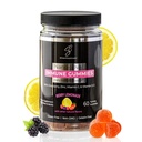 Imunitné Gumies - Sambucus Elderberry - Vitamín C a D - Zinok - Ušetrite si choré dni - Deti a dospelí - Bezpečný vek 4 a hore - Nano Koloidné striebro - Lepidlo a želatína bez GMO - Berry Lemonade - 60 Počet