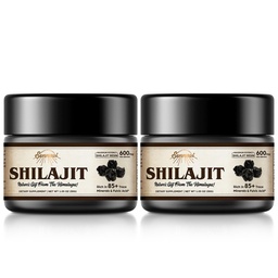 Shilajit Pure Himalayan Organic Shilajit Resin - 600mg Maximum Potency Natural Organic Shilajit Resin with 85+ Trace Minerals & Fulvic Acid for Energy, Immune Support, 30 Grams (2 balenia)