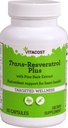 Vitacost Trans-Resveratrol Plus -- 60 Vegetariánskych kapsúl