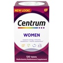 Centrum Multivitamín pre ženy, multivitamínové/multiminerálne doplnky so železom, vitamínom D3, B vitamíny a antioxidant vitamíny C a E, bez lepidla, non-GMO zložky - 120 Počet