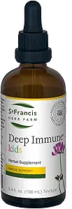 Sv. František bylinný - hlboká imúnna tinktúra pre deti 100 ml - Prírodná imunitná podpora Booster - Vegetarián - Organické byliny