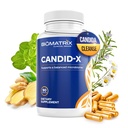 BioMatrix Candid-X Gut Cleanse with Berberine, Oregano, Sodium Caprylát, Kamilka, Ginger, PAU D'arco, Digestive Supplement for Men and Women 90 Kapsule