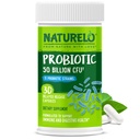 NATURELO Probiotiká pre tráviace zdravie - 50 miliárd CFU, 11 kmeňov denne doplnok - Boosts Imunitný systém, oneskorené uvoľnenie, 30 Vegetariánskych kapsúl