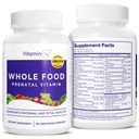 Prenatálne vitamíny (120 kapsúl) Natural Support for Maternal and Fetal Health, Prenatal Multivitamín pre ženy s cholín, B vitamíny a viac, Vegan, No Soy, Gluten alebo Dairy