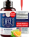 Vegánsky vitamín B12 Tekutina - Max. sila Metylkobalamín B12 Sublingválne 5000 μg - Rýchle Absorbovanie doplnok pre náladu, pamäť a podporu energie - non-GMO, Gluten-free, Citrus Flavor B 12 kvapky, 2oz