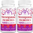 Menopauza Doplnky pre ženy, 120 miliárd CFU Probiotiká pre ženy, All-Natural Probiotic Doplnky pre Menopauza Horúce záblesky, nočné potenie, Mood Swings and Hormone - 120 Bylinné kapsule