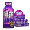 Vitamín Energy Focus+ Extra sila Energia Shot Berry 4 Balenie, 260 mg prírodný kofeín, B-vitamíny, CoQ10, aminokyseliny, zameranie, produktivita a jasnosť, Zero Sugar, Gluten-free, 1,93 fl oz