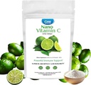 One Planet Nutrition Nano Vitamín C Powder 8 oz (227 Servings), Askorbová kyselina z extraktu z vápna, Nano pre zvýšenú absorpciu, podporuje výrobu kolagénu a imunitné zdravie, non-GMO, Vegan