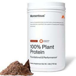 Momentálny vegánsky proteín prášok - 20 g Rastlinný proteín - NSF Certified for Sport - Gluten-free - Non-GMO - 22 porcií pre základné každodenné použitie - čokoláda
