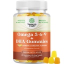 Vegetariánska Omega 3 Gummy pre dospelých - Vegetariánska Omega 3 6 9 DHA Gummy pre zdravie mozgu a srdca a spoločná podpora - Burploss Halal Fish Free Plant Based Supplement Muži Ženy
