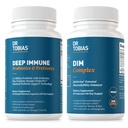 Dr. Tobias Deep Immune Probiotiká & Prebiotiká a DIM komplex, podporuje tráviace zdravie, imunitné funkcie Gut, hormonálna rovnováha pre ženy a mužov