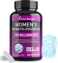 Probiotiká pre ženy 190 miliárd CFU - 10 kmeňov a postbiotík pre Wowen- Immune, Digestive, Gut, Vaginal & Urinary Health, PH Balance- supports Príležitostná zápcha, Plyn & Bloating, 60 Kapsule