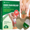 YOUCOPIA Knee úľava od bolesti Patches: 36 Gróf prírodné bylinné uľavenie pasta pre dlho trvajúce svalovej a kĺbovej úľavy - Mugwort Artritída Heat Patches Kit