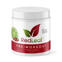 Red Leaf Pre Cvičenie Energizer Powder, BCAA, Beta-Alanine, Amino Acids a zelený čaj pre imunitnú podporu a preworkout energie, Prírodné brusnicové vápno chuť - 30 Podávatelia