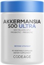 Codeage Akkermansia Muciniphila Probiotic Ultra - High-Potency 500M AFus Akkermansia Probiotic Supplement - Enhanced Daily Probiotic & Prebiotic, Staphyla Inulin - 3-Month Supply - 90 Kapsule