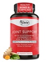 Pure by Nature Joint Support, Glucosamine with Chondroitin Turmeric MSM Boswellia Supplement, 180 Kapsule