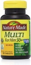Príroda Vyrobené Multi pre neho 50+ Diétne doplnky tabliet 90 ea (Pack of 4)