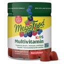 MegaFood Kids Multivitamínové Gummies - Deti Vitamíny - Vek 4+ s vitamínom C, vitamínom D, zinkom, cholínom a skutočným ovocím - Mozog a imunitná podpora - Berrylicious chuť - 60 Gumies (30 porcií)