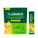 Tekutý I.V.® Hydračný multiplikátor +Energy - Citrónová zázvor Elektrolytová prášková drink Mix 1 Balenie (14 porcií)