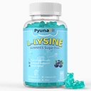 L-Lysine Gummies 1000mg, 5 in 1 Extra sila pre imunitnú podporu, zdravie kože a pier, žuvanie Lysin doplnok pre deti dospelých, 60 Počet