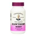 Christopher's Original Formules Hawthorn Berry Kapsule, Bylinný doplnok pre Srdce a kardiovaskulárny Wellness, 100 Kapsule