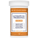 Vitamín Shoppe Ultimate 10+ Probiotiká, 13 miliárd CFU na trávenie zdravia, imunitnú podporu a zdravie dýchacích ciest (100 rastlinných kapsúl)