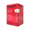 Vivioptal Active, 90 Softgels, Ginseng & Omega 3, Multivitamín a Multimineral, Gluten Free, Nemecká formula