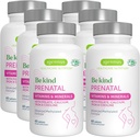 Igennus Metylovaný prenatálny multivitamín pre ženy, folát pre MTHFR, vysoká absorpcia, čisté a čisté, jemné železo, cholín, vápnik a horčík, vegánske tehotenstvo Vitamíny, Halal, non-GMO, 60 tabliet x 6