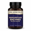 Dr. Mercola Serrapeptase Enzymes - Podporuje zdravú bunkovú funkciu - Oneskorené uvoľnenie - Non-GMO, Gluten-Free & Soy-Free - 60 kapsúl