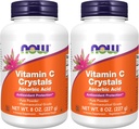 Teraz doplnky, vitamín C Kryštály (kyselina askorbová) prášok, Antioxidačná ochrana*, 8-Ounce (Pack of 2)