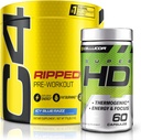 C4 Ripped & SuperHD, The Thermogenic Bundle, C4 Ripped Pre Workout Powder, ICY Blue Razz 30 Servings + SuperHD s Capsimax a Green Tea Extract, 60 Servings