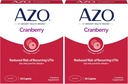 AZO Cranberry Urinary Tract Health Supplement, 1 Serving: 1 Glass of Cranberry Juice, Sugar Free Cranberry Pills, 50 Count (Pack of 2)